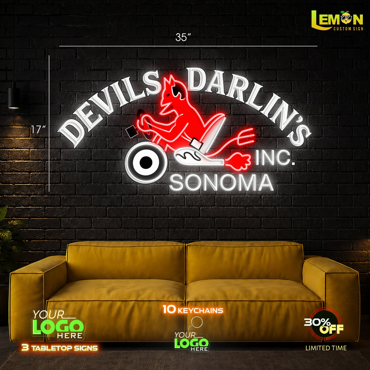 DEVILS DARLIN'S | LED NEON SIGN