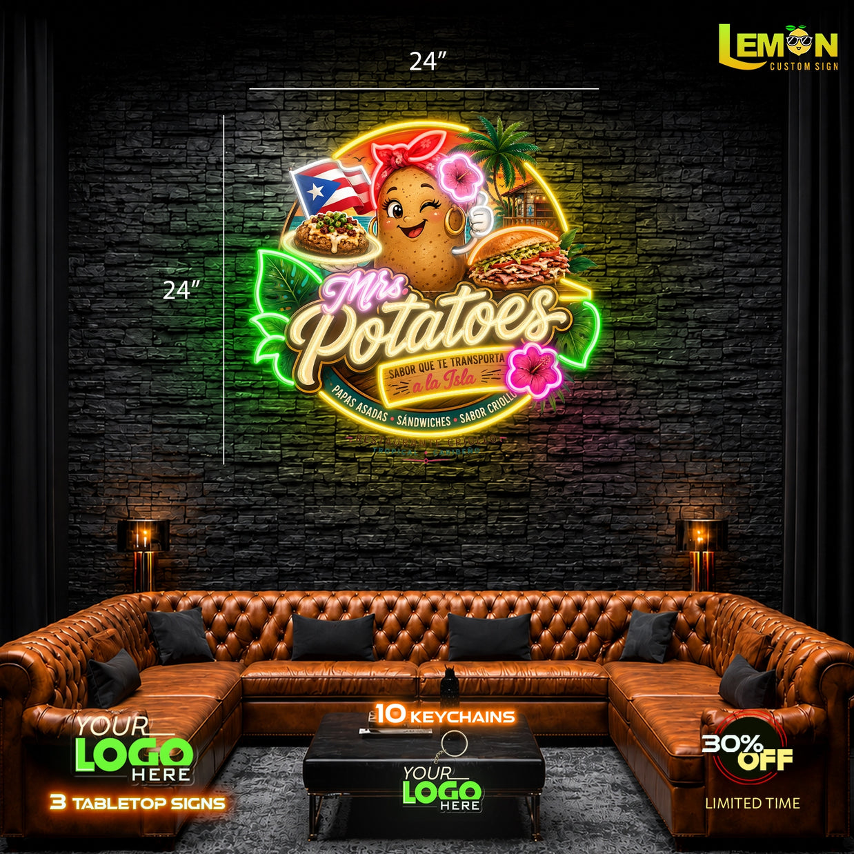 Mrs Potatoes | LED NEON SIGN