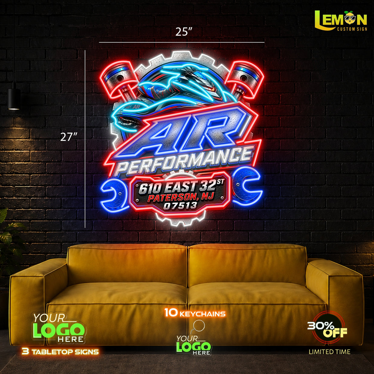 AR Performance | LED NEON SIGN (WATERPROOF)