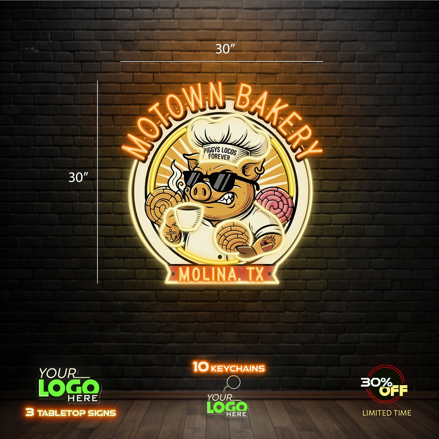 MOTOWN BAKERY | LED NEON SIGN 30