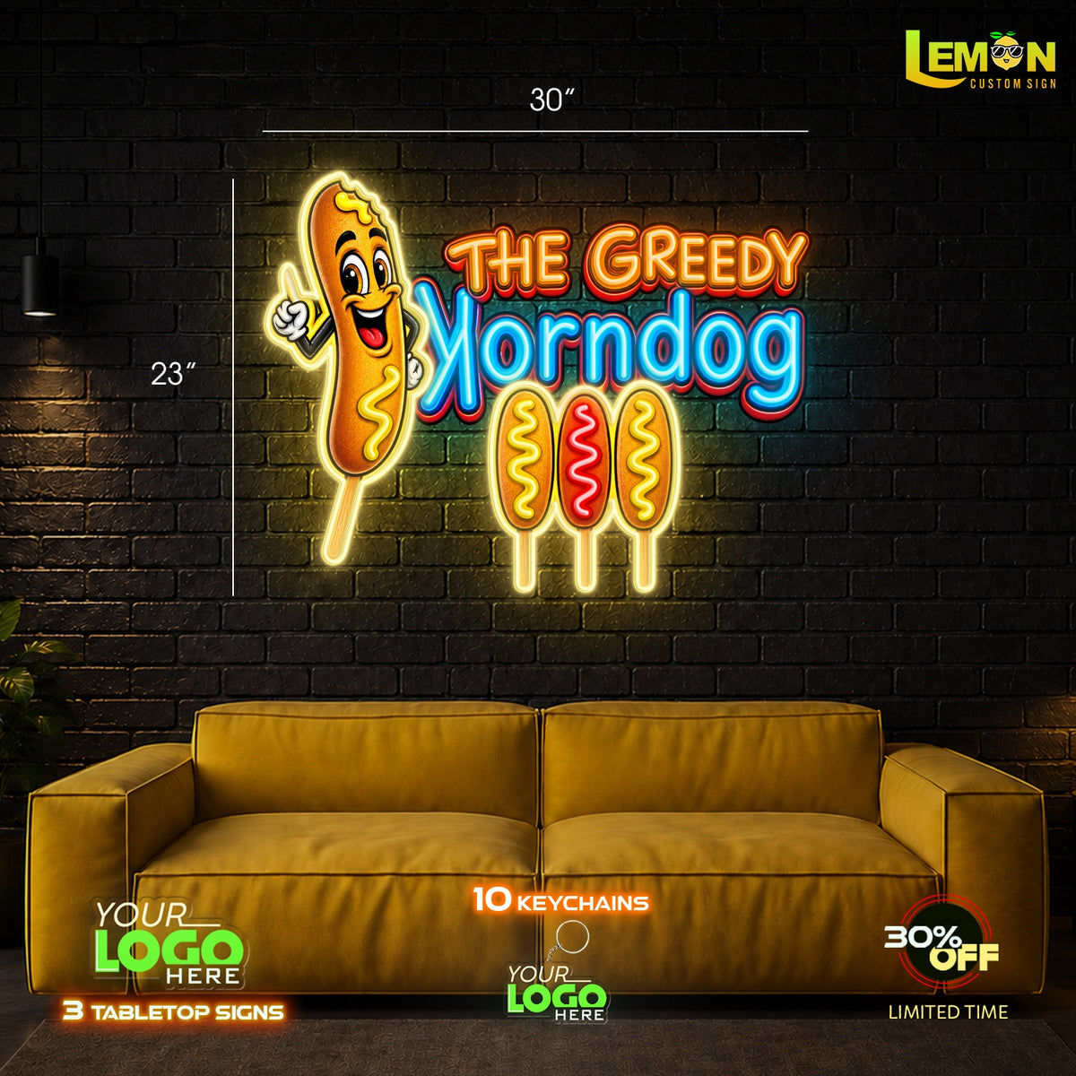 THE GREEDY | LED NEON SIGN (OUTDOOR)