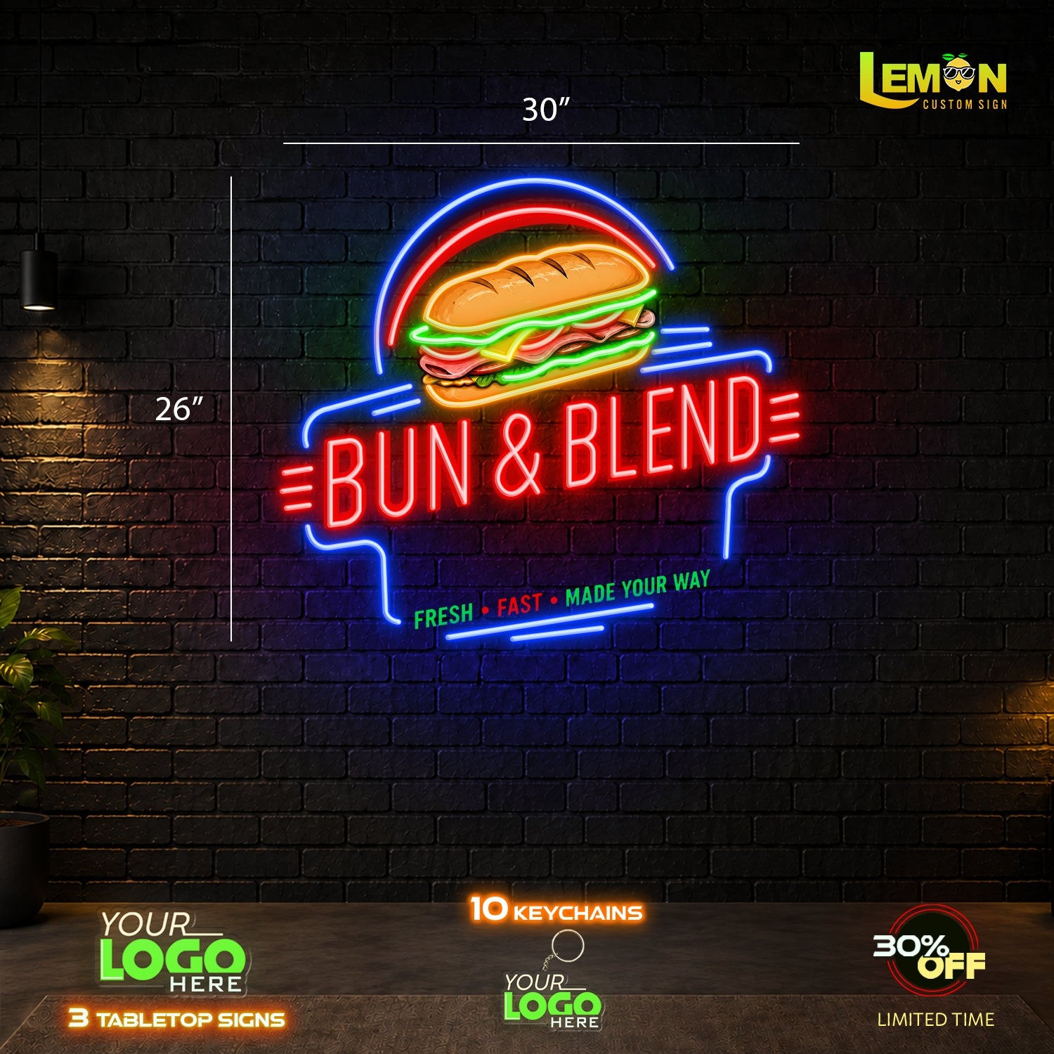 BUN & BLEND | LED NEON SIGN