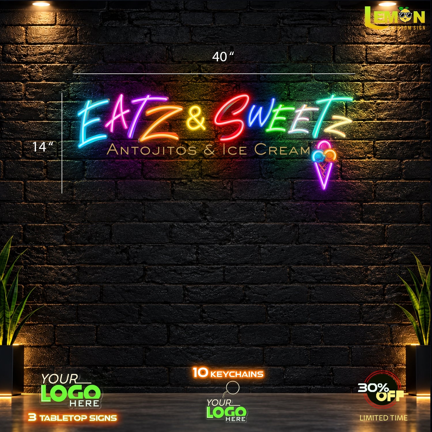 EATZ & SWEETZ | LED NEON SIGN