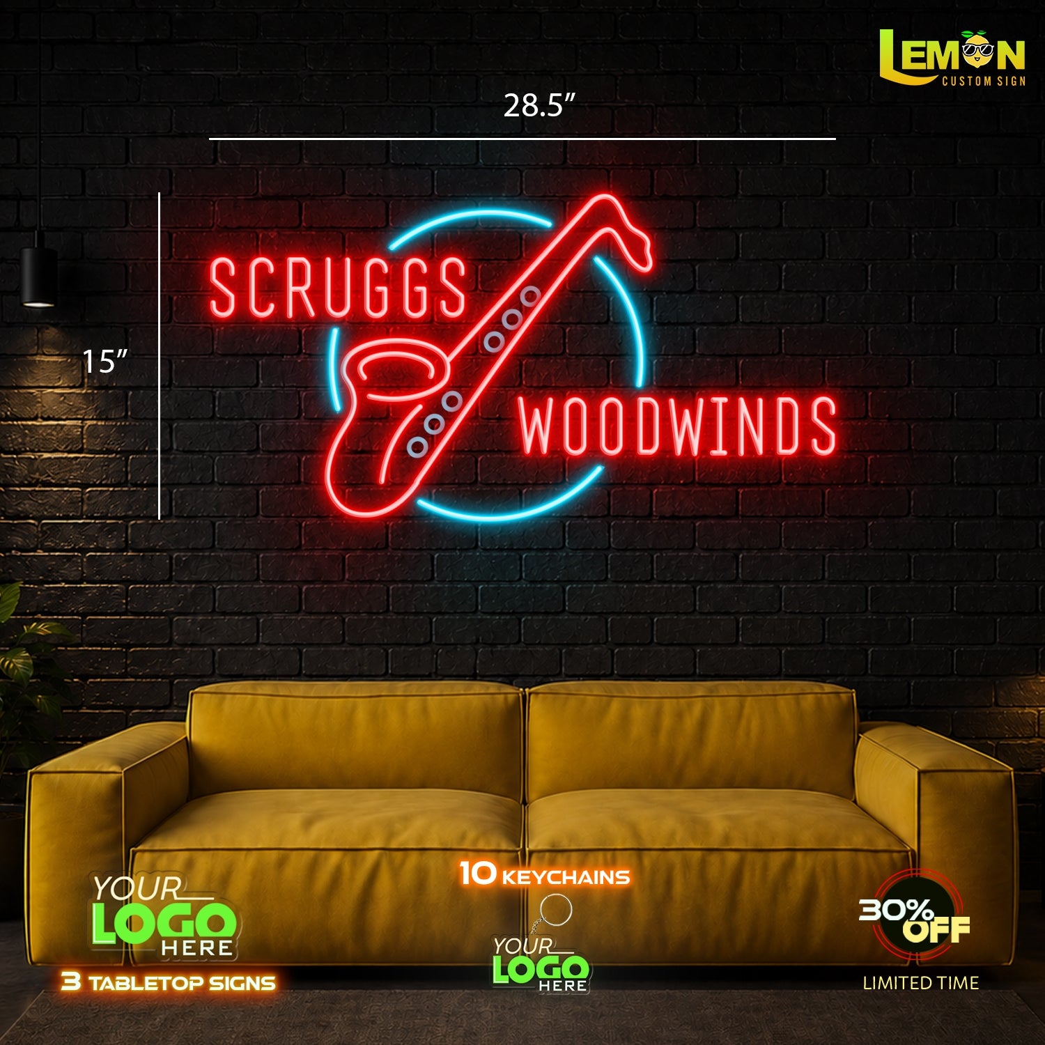 SCRUGGS WOODWINDS | LED NEON SIGN