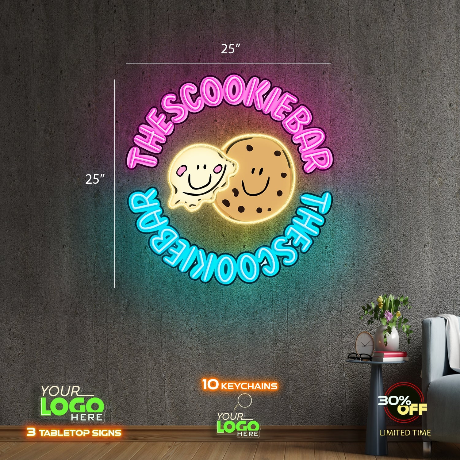 THE SCOOKIE BAR | LED NEON SIGN