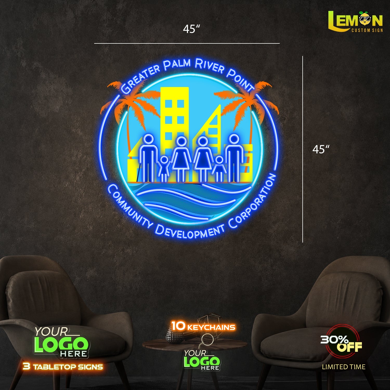 GREATER PALM RIVER POINT COMMUNITY DEVELOPMENT CORPORATION| LED NEON SIGN