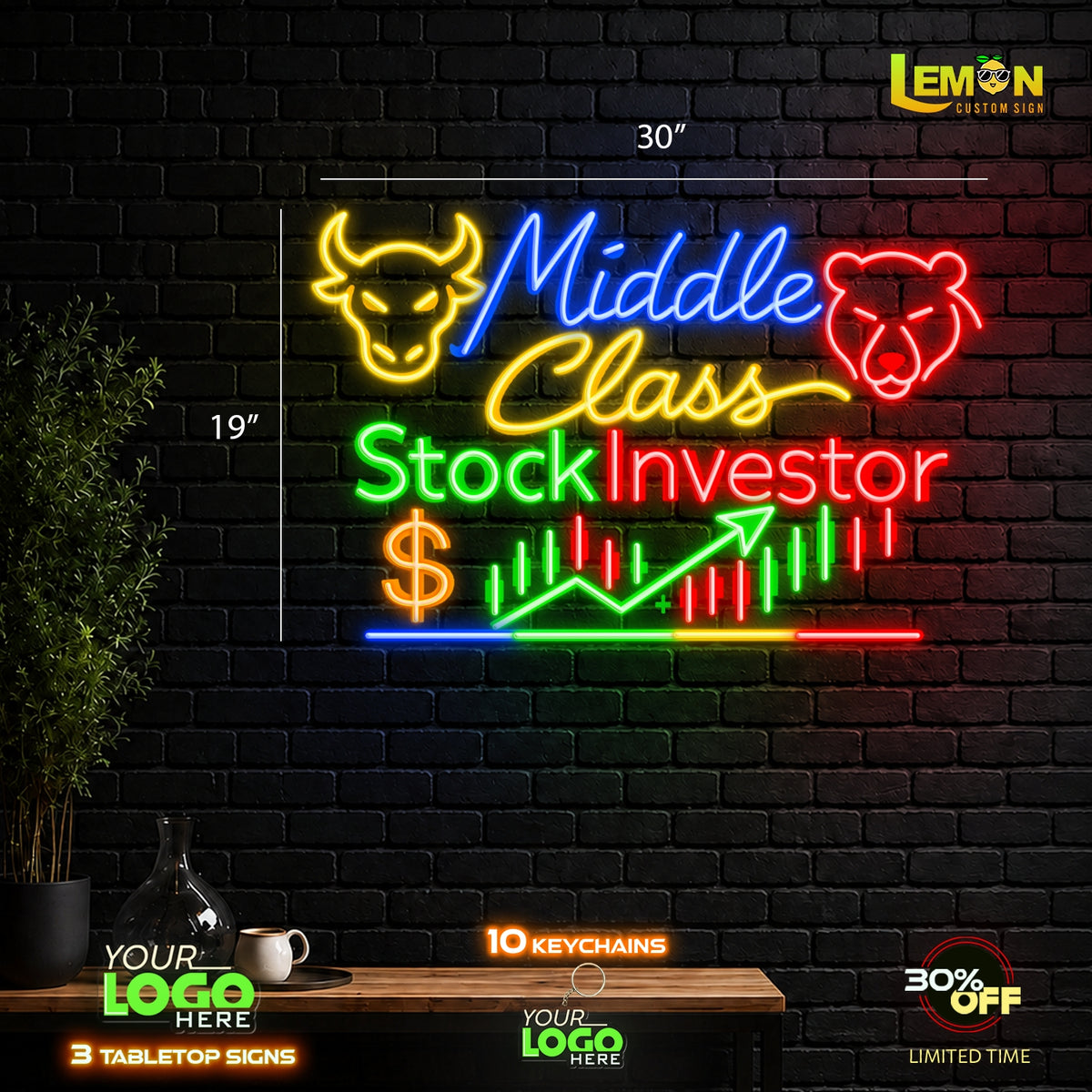 Middle Class Stock Investor | LED NEON SIGN