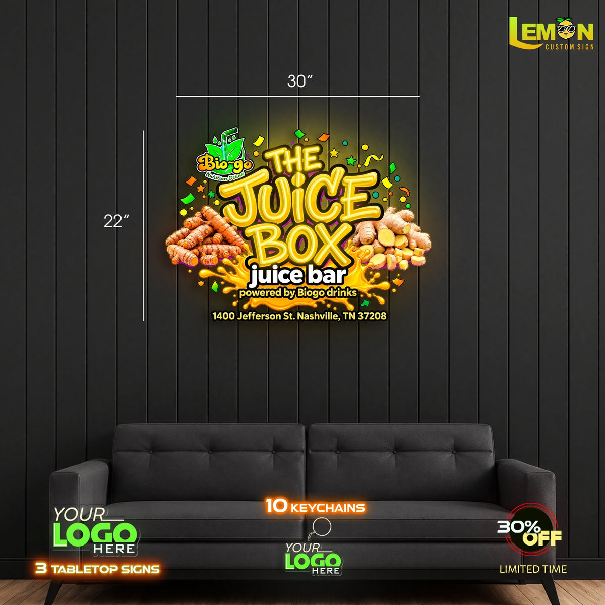 The Juice Box  | LED NEON SIGN