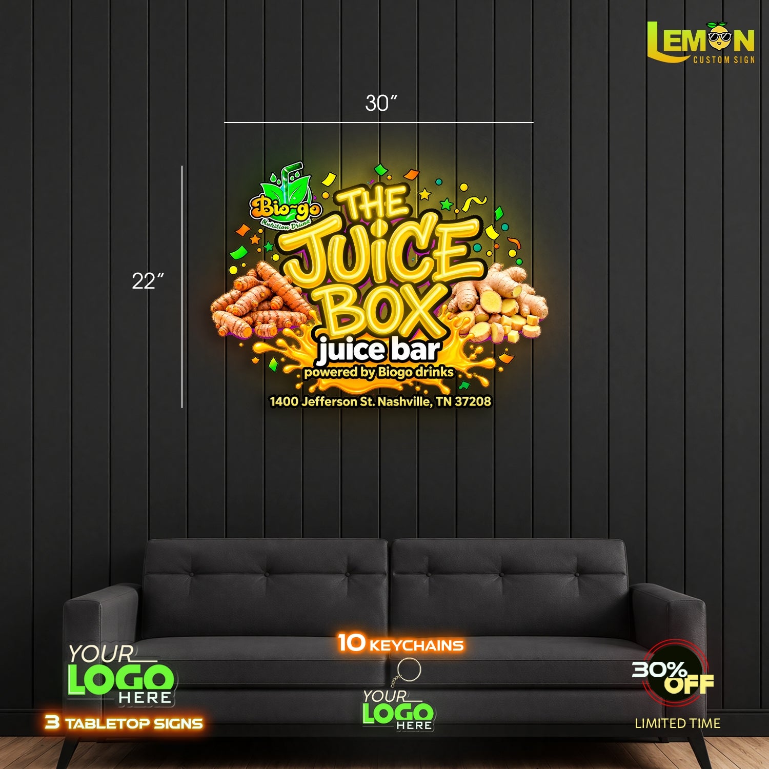 The Juice Box  | LED NEON SIGN