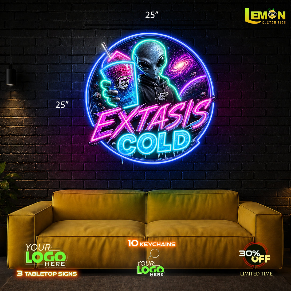 EXTASIS COLD | LED NEON SIGN