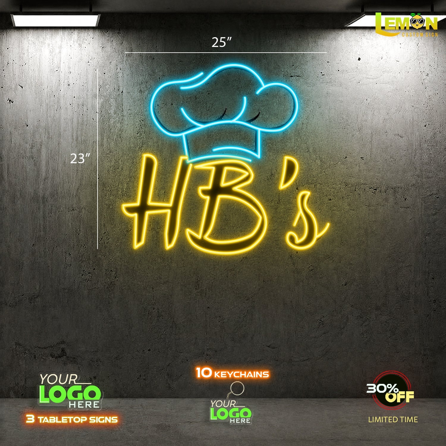 HB's | LED NEON SIGN (2 SIGNS)