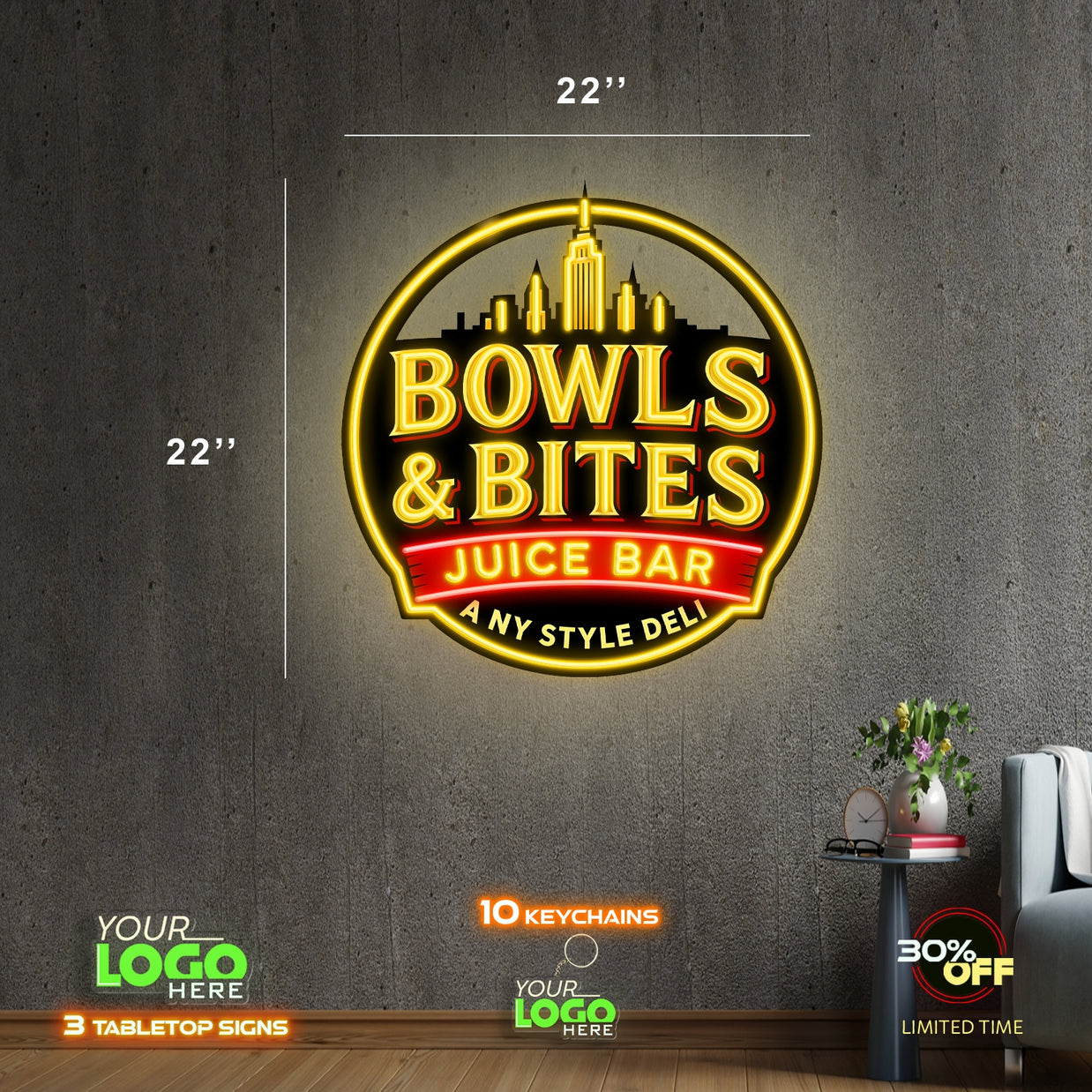 BOWLS & BITES | LED NEON SIGN