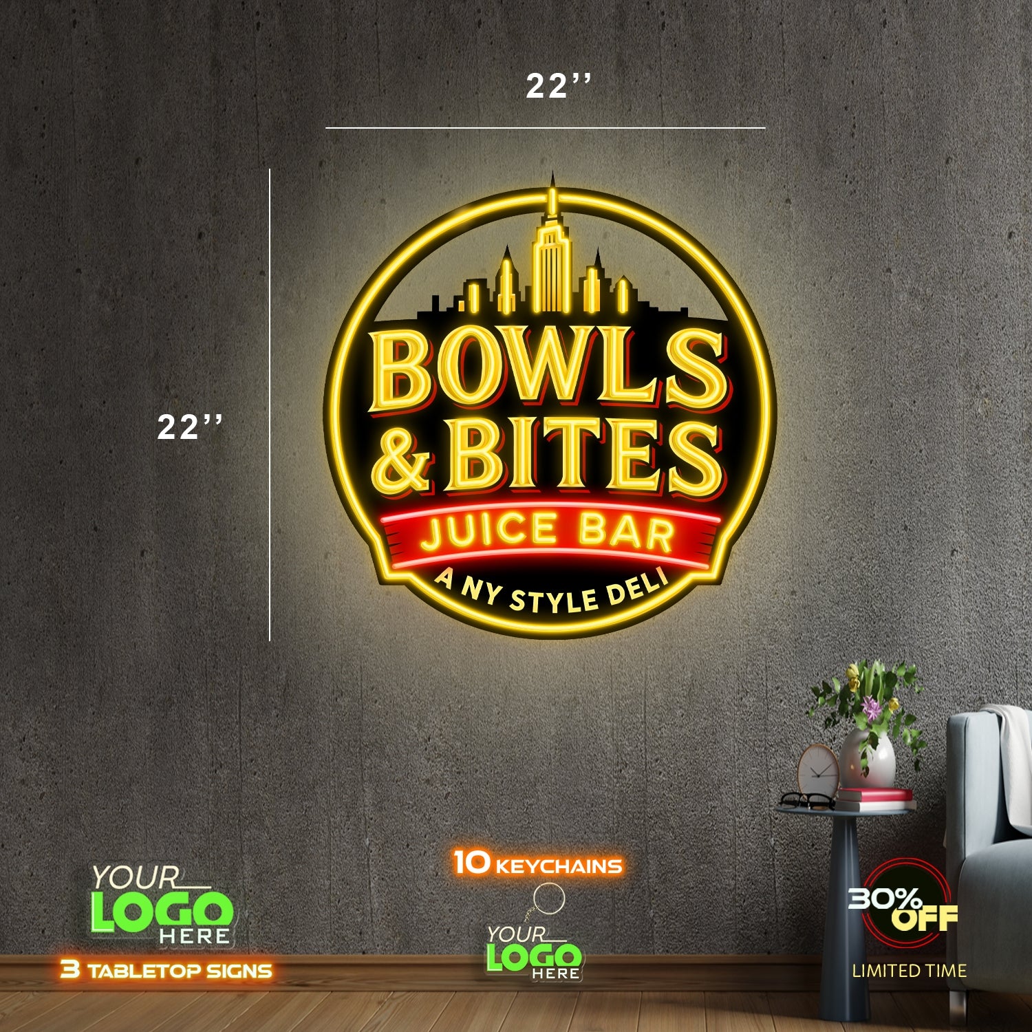 BOWLS & BITES | LED NEON SIGN
