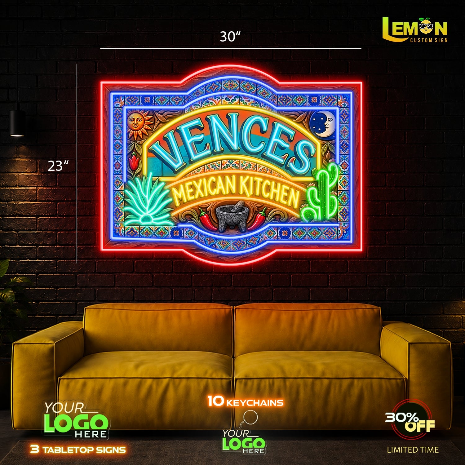 VENCES MEXICAN KITCHEN | LED NEON SIGN