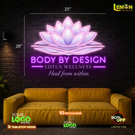 BODY BY DESIGN | LED NEON SIGN (2 SIGNS)