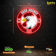COCK HOCKEY | LED NEON SIGN