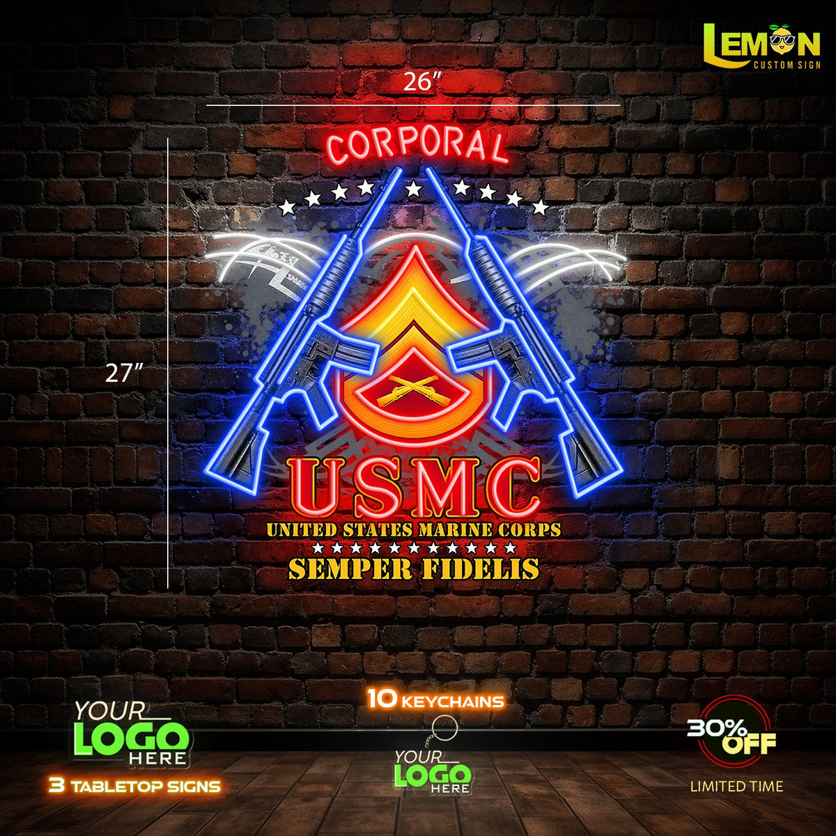 Corporal United States Marine | LED NEON SIGN