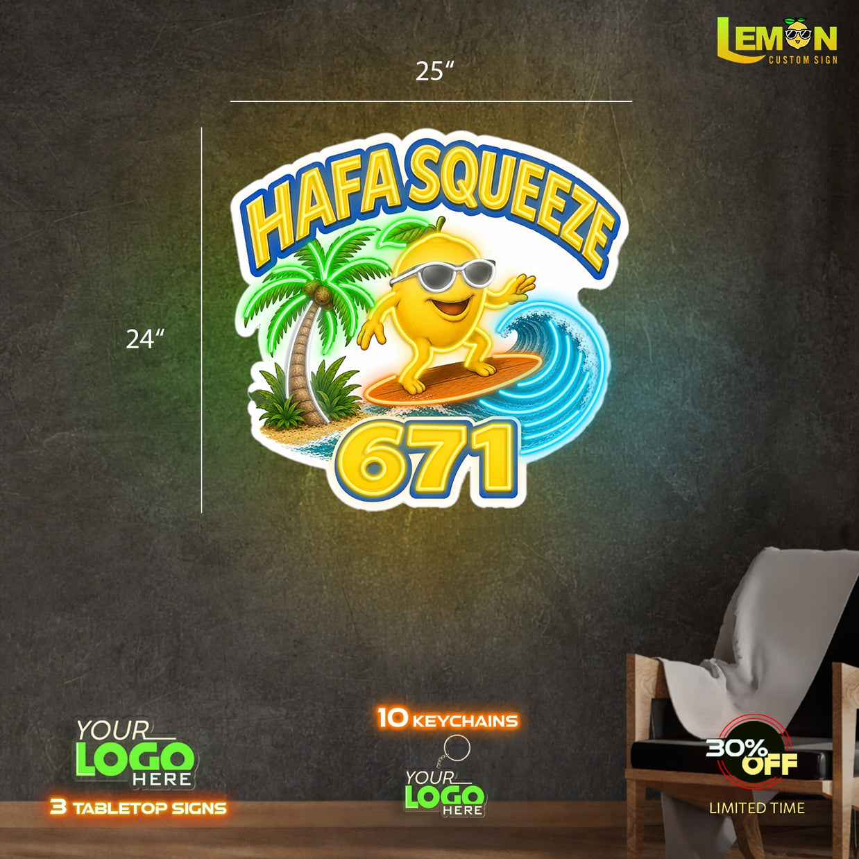 HAFA SQUEEZE | LED NEON SIGN