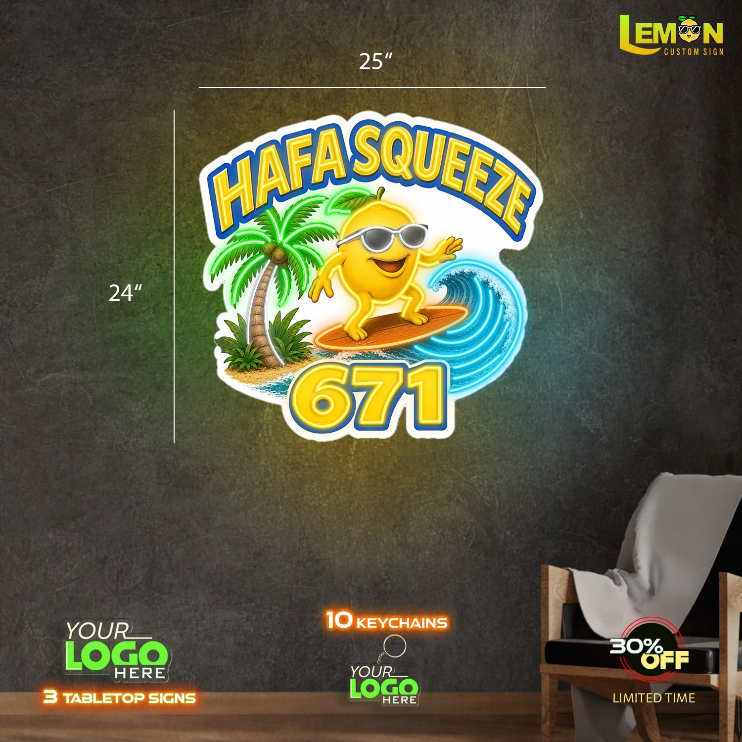 HAFA SQUEEZE | LED NEON SIGN