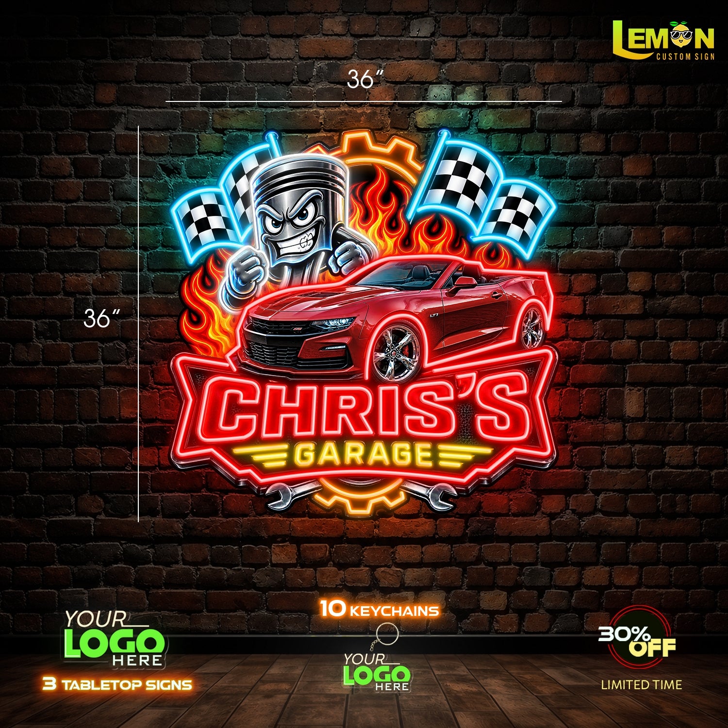 CHRIS'S GARAGE | LED NEON SIGN