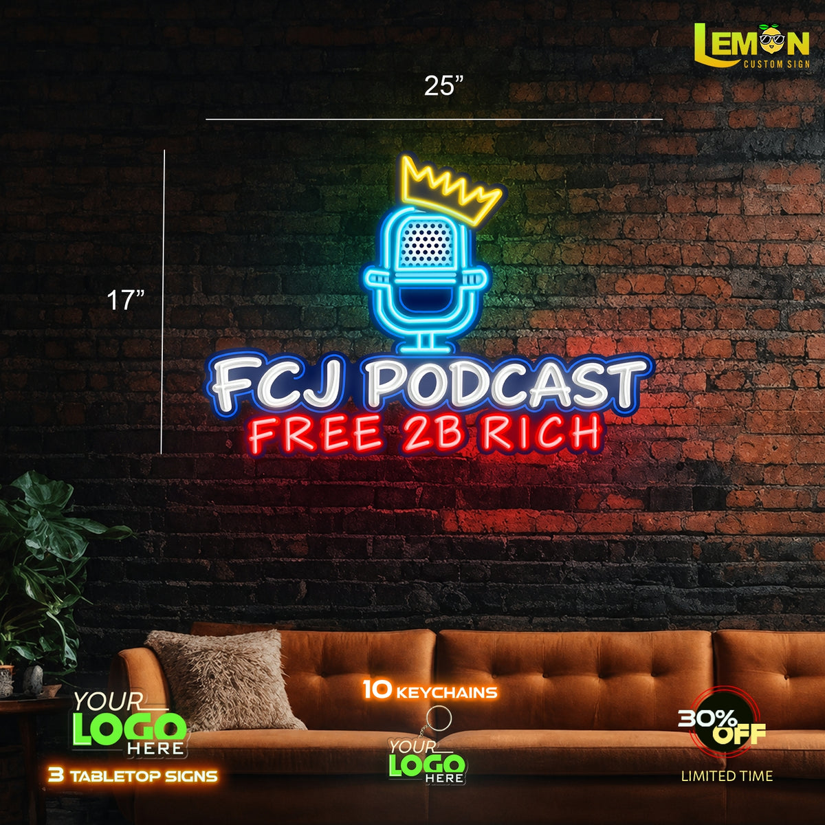 FCJ PODCAST  | LED NEON SIGN