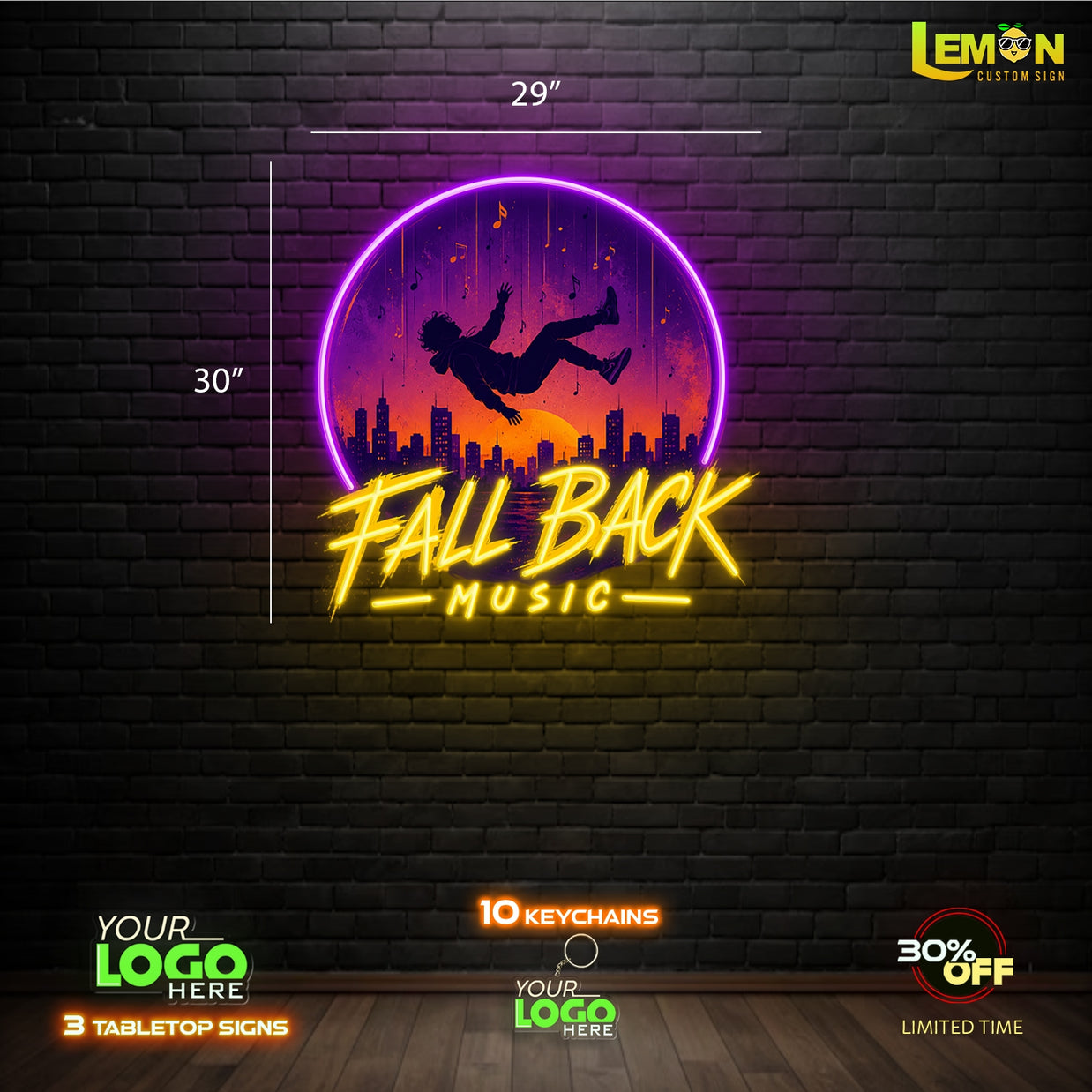 FALL BACK MUSIC| LED NEON SIGN