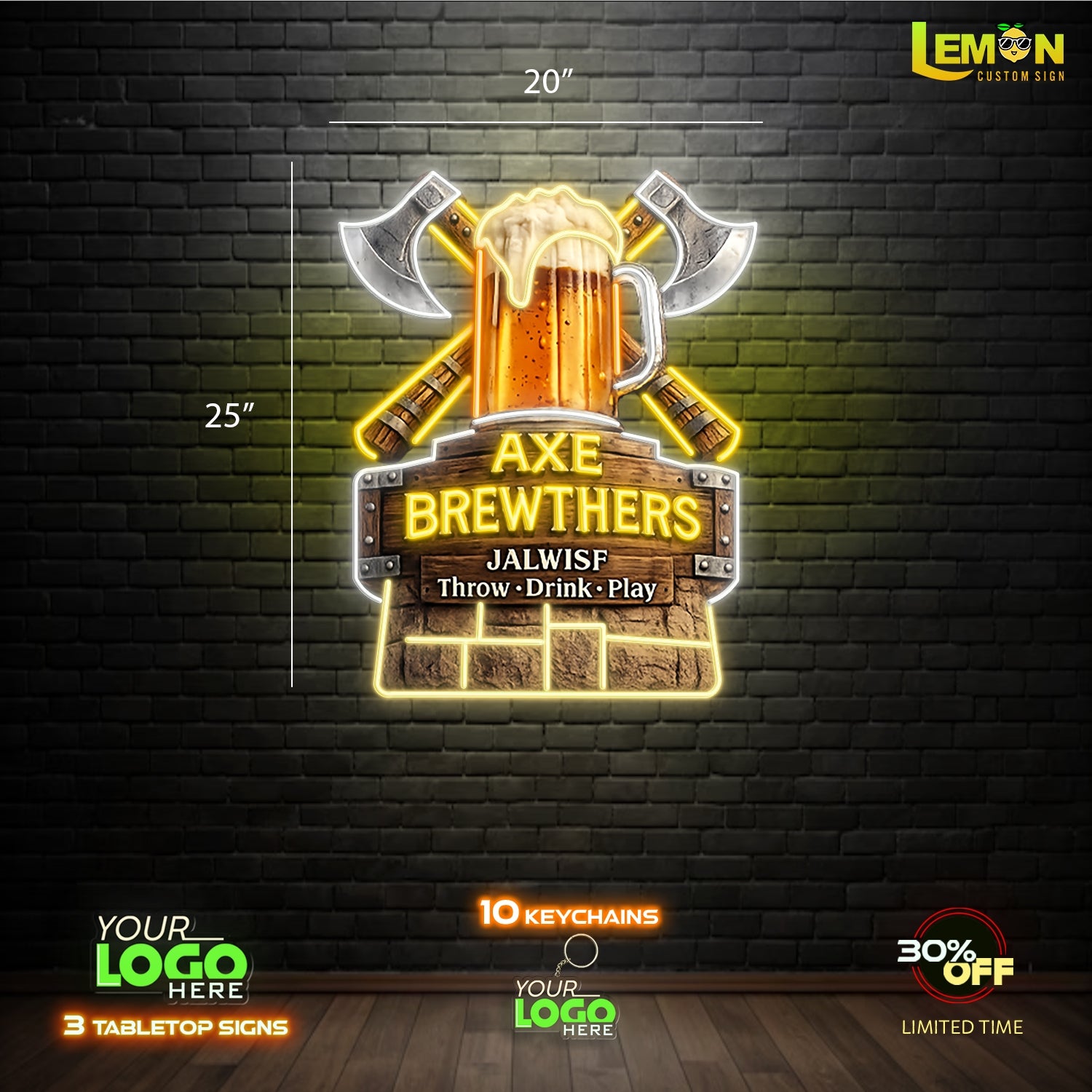 AXE BREWTHERS | LED NEON SIGN