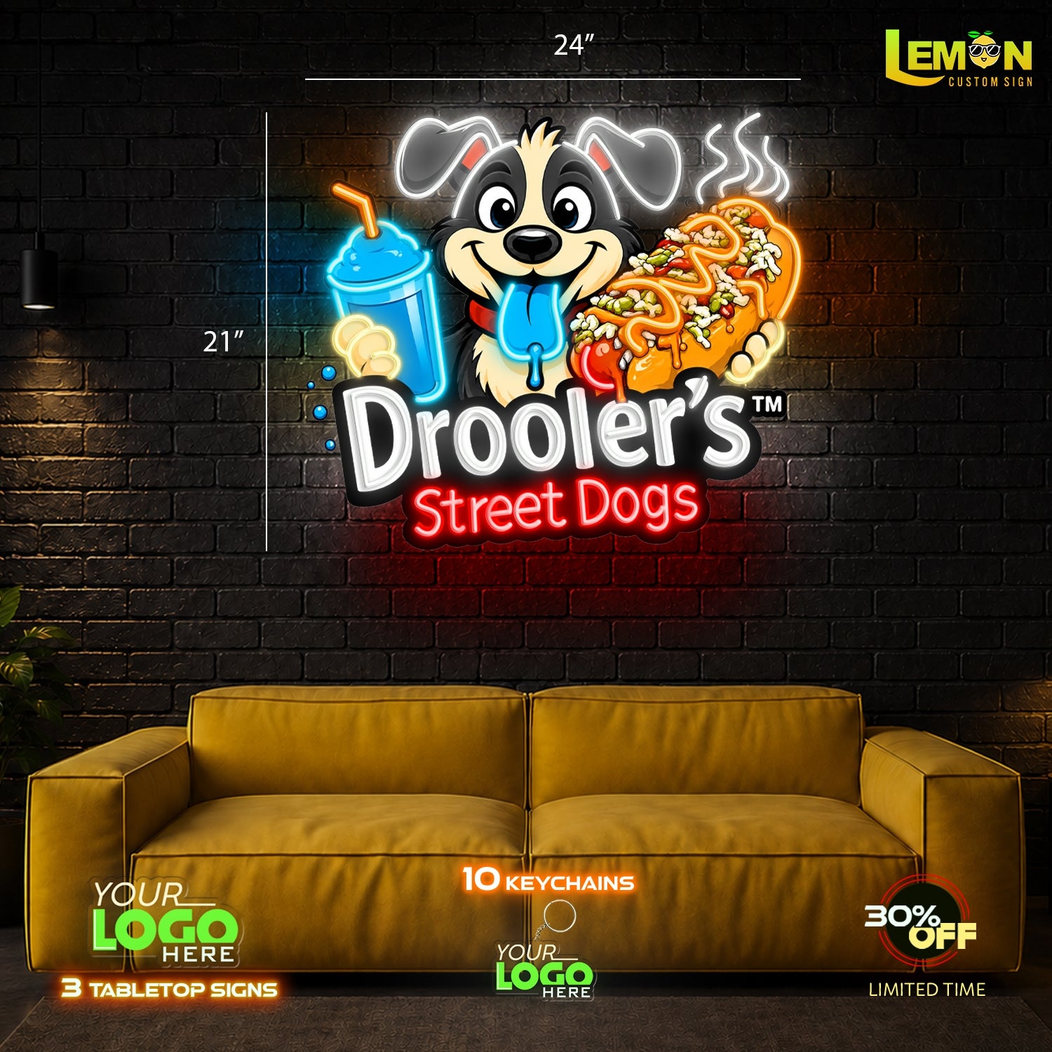 Droolers | LED NEON OUTDOOR SIGN