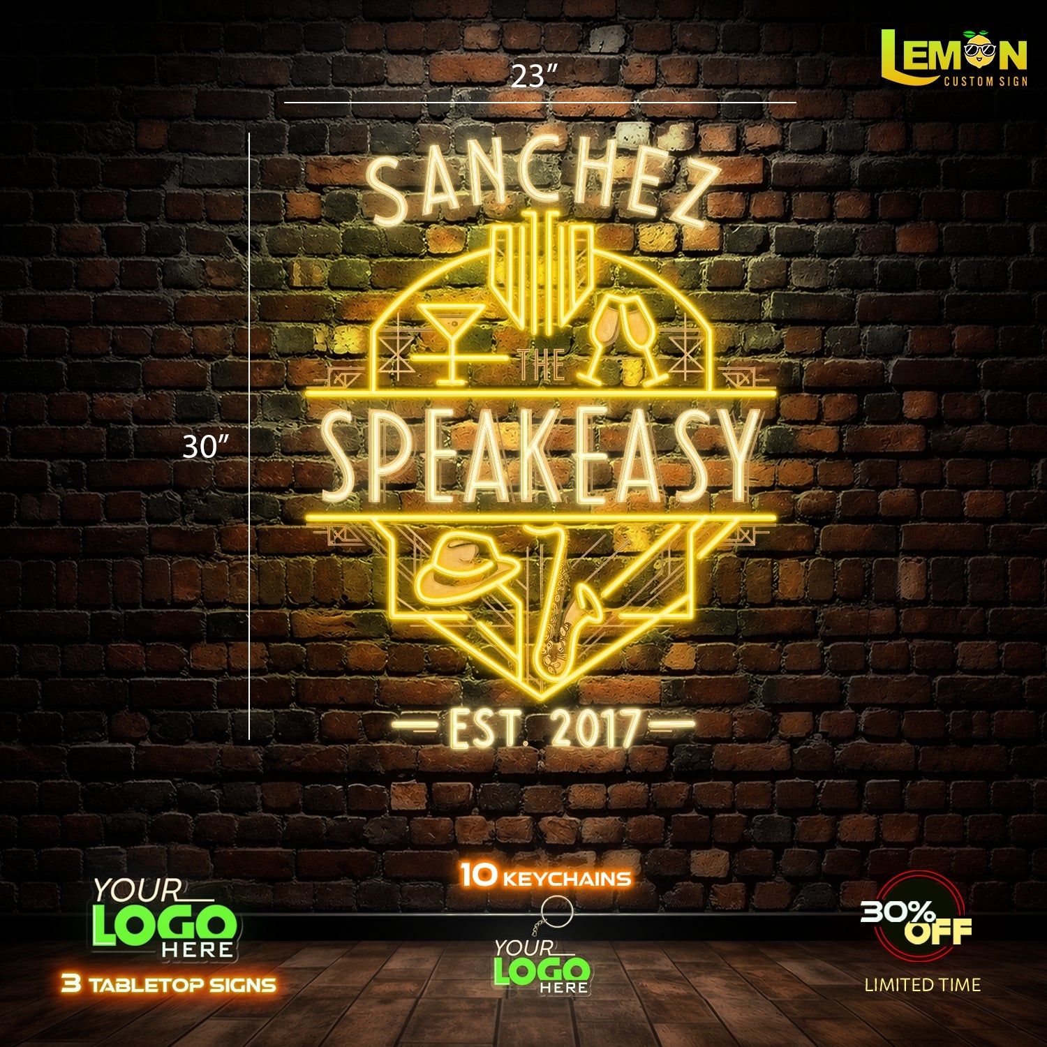 SANCHEZ SPEAK EASY | LED NEON SIGN