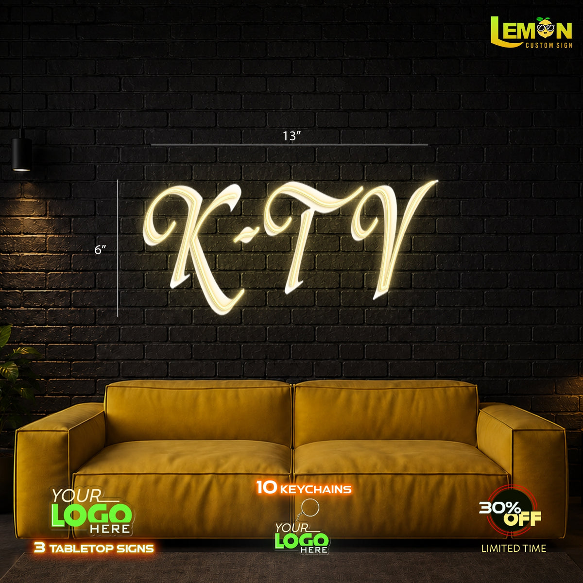 K-TV | LED NEON SIGN (3 SIGNS)