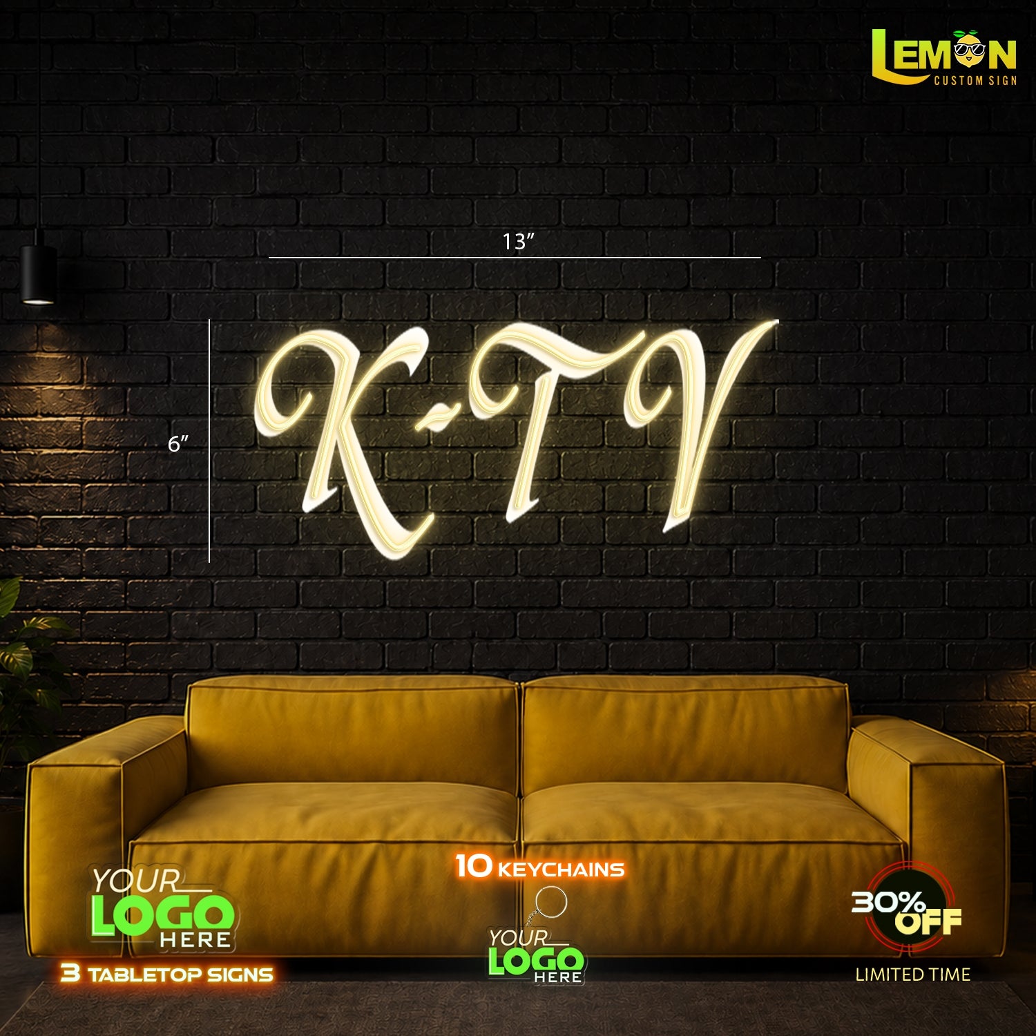 K-TV | LED NEON SIGN (3 SIGNS)
