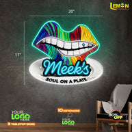Meek's SOUL ON A PLATE | LED NEON SIGN