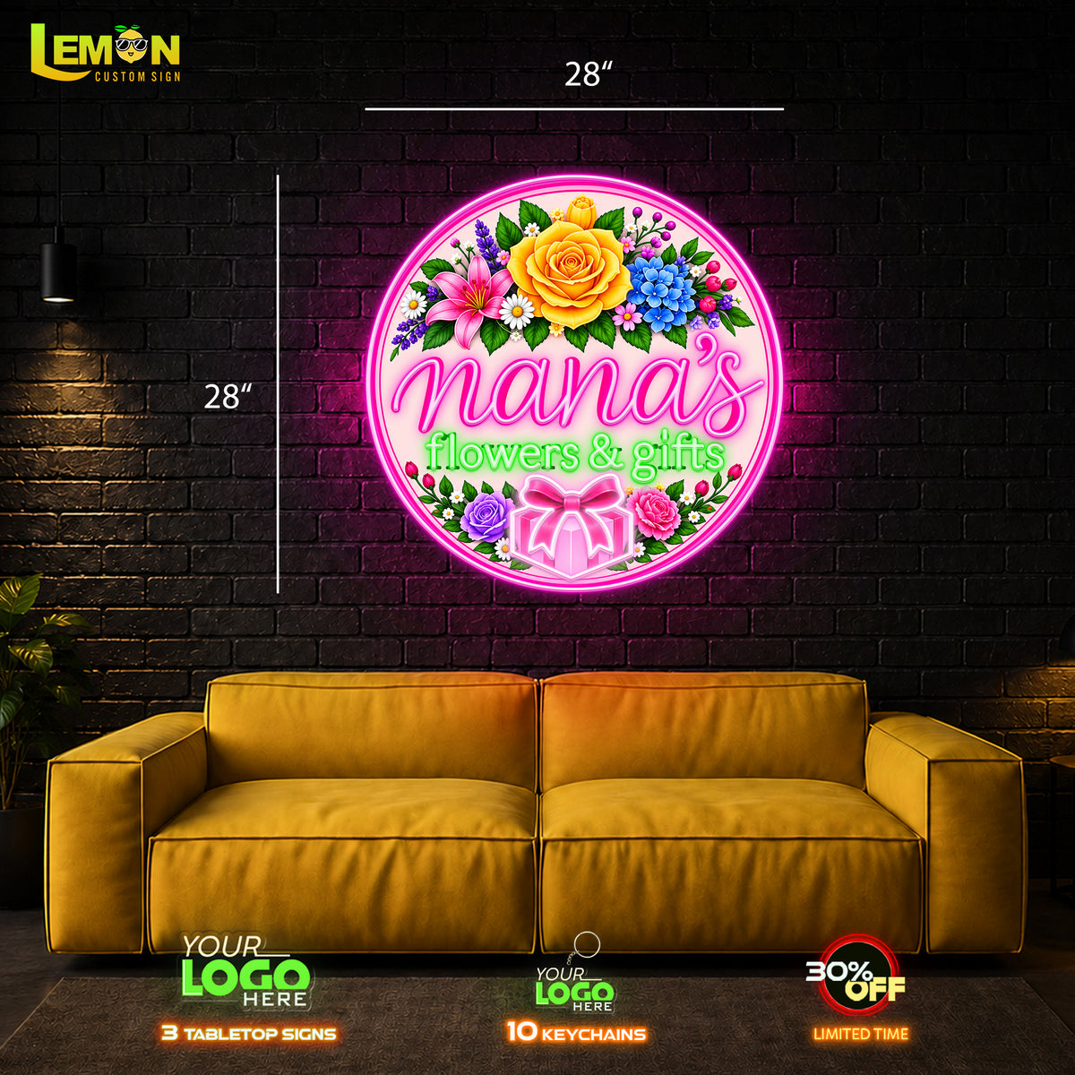 Nana's Flowers and Gifts | LED NEON SIGN