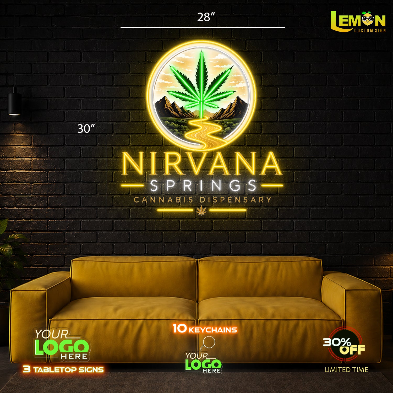 NIRVANA I LED NEON SIGN