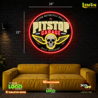 PITSTOP GARAGE | LED NEON OUTDOOR SIGN