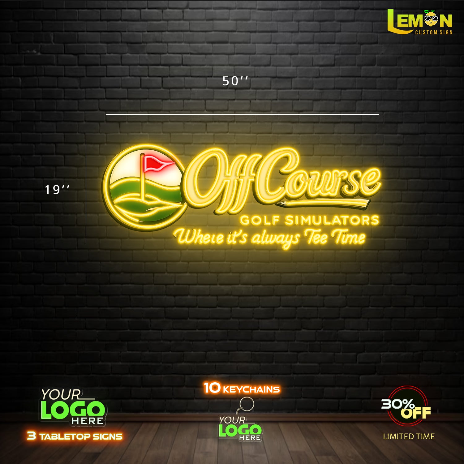 OFF COURSE | LED NEON SIGN