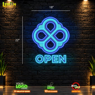 LOGO OPEN | LED NEON SIGN ( Outdoor Sign)