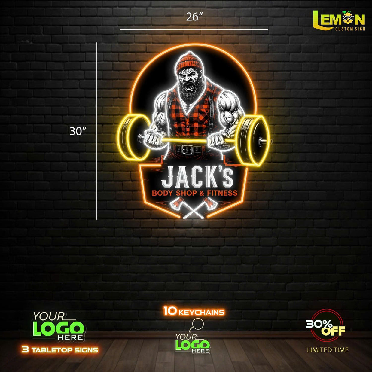 Jack's BODY SHOP & FITNESS | LED NEON SIGN