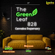 The Green Leaf 828|Led Neon Sign