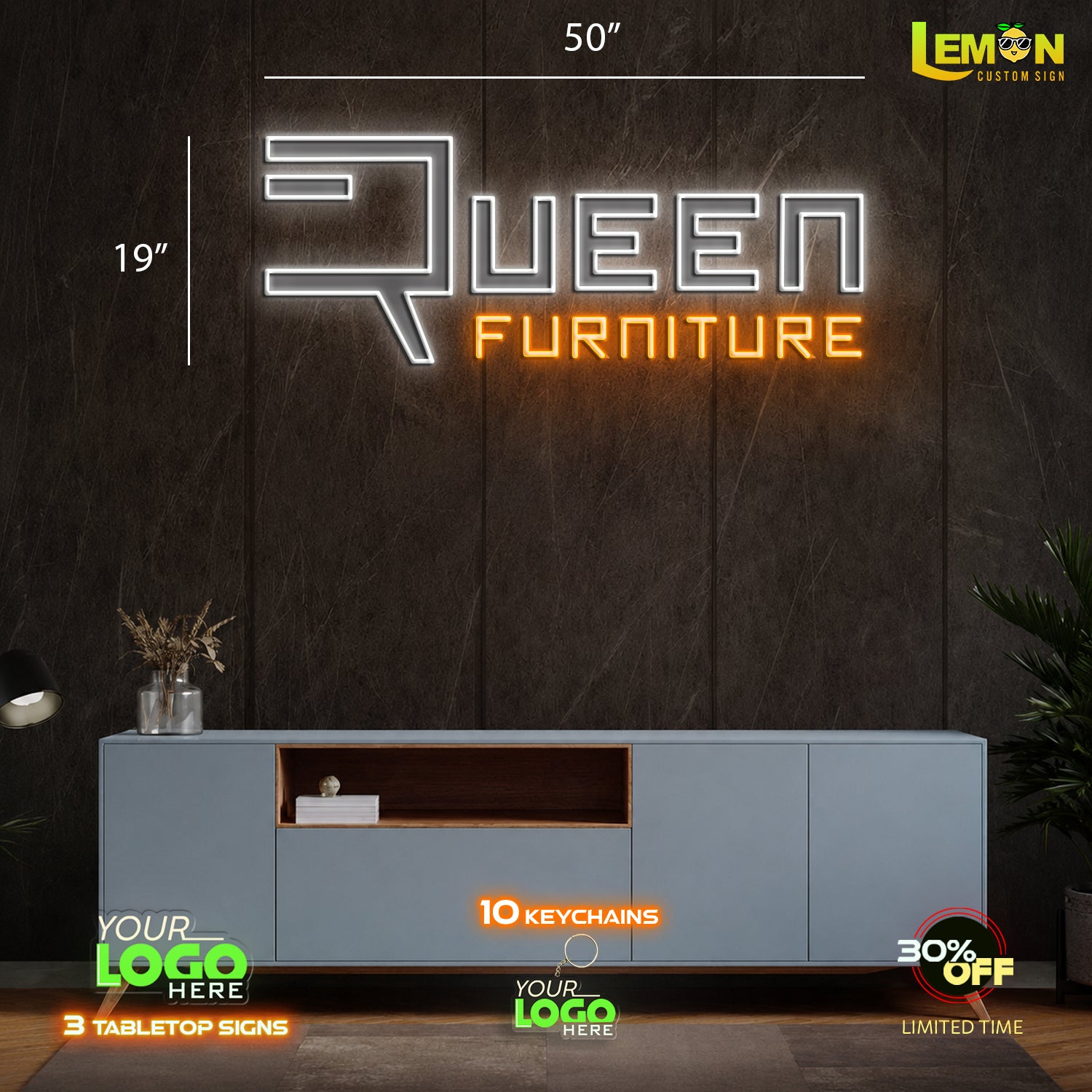 Queen Furniture| LED NEON SIGN