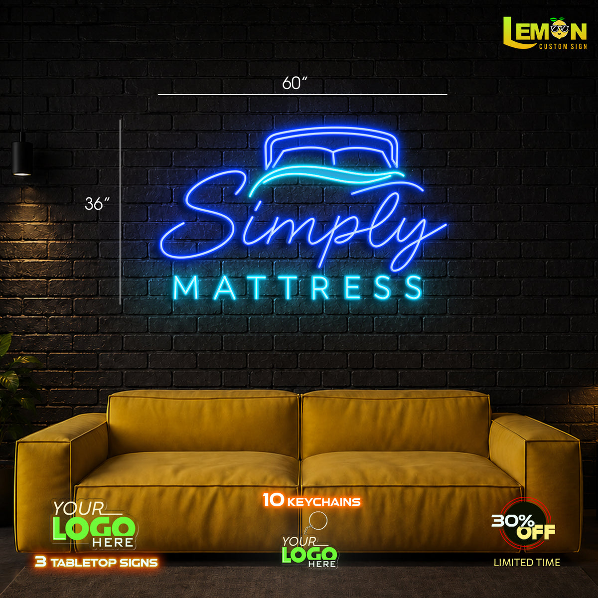 Simply Mattress & Jerry's Vacuum | LED NEON SIGN (2 SIGNS)