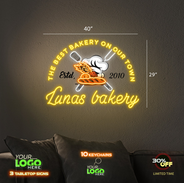 Lunas Bakery  | LED NEON SIGN