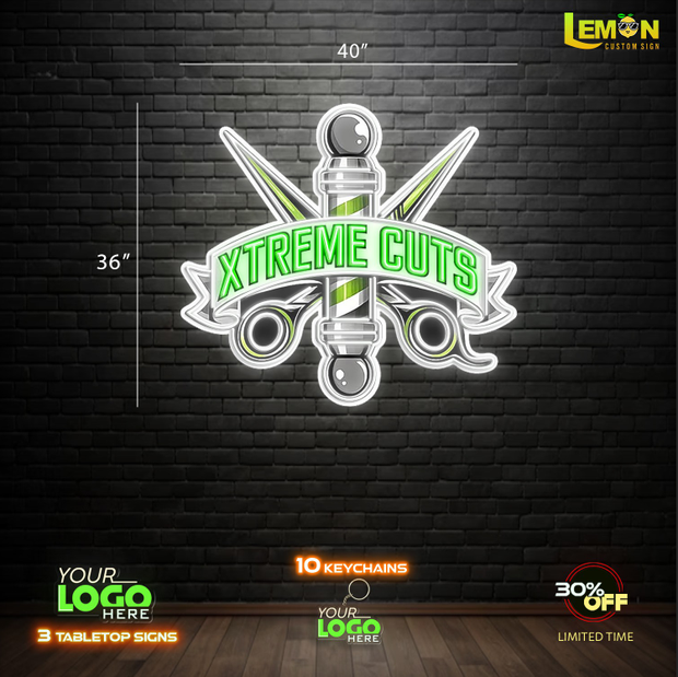 XTREME CUTS | LED NEON SIGN (2 SIGNS)