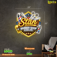 Stan Barbershop & Salon | LED NEON SIGN