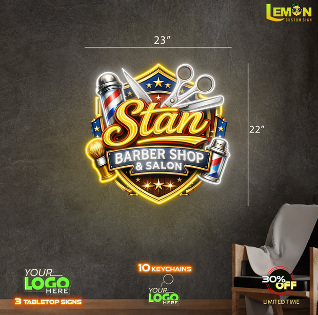 Stan Barbershop & Salon | LED NEON SIGN