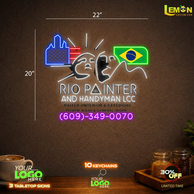 RIO PAINTER | LED NEON SIGN 20 INCH