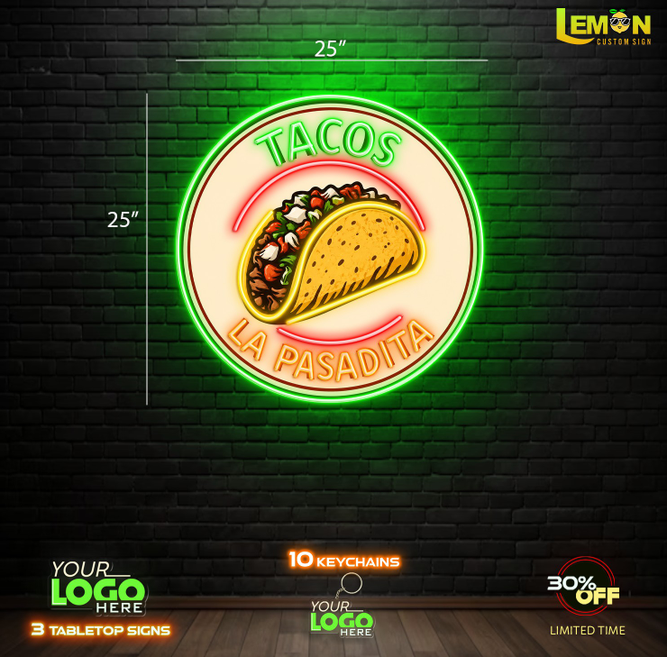 TACOS LA PASADITA | LED NEON SIGN