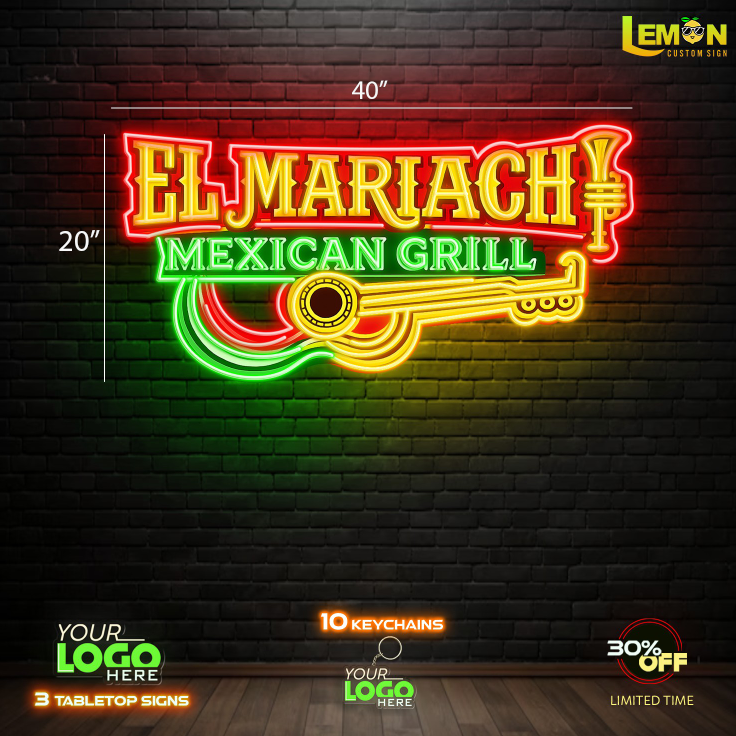 EL MARIACH MEXICAN  GRILL | LED NEON SIGN