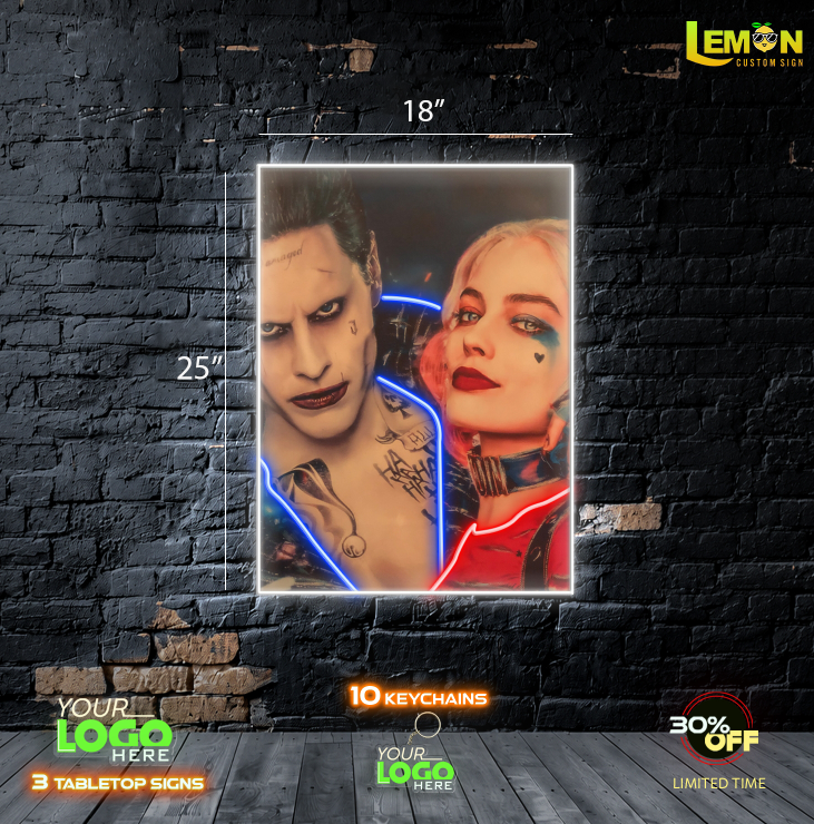 Joker and Harley | LED NEON SIGN 25 INCH