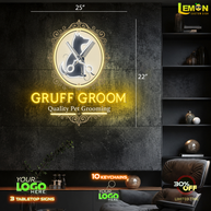 GRUFF GROOM | LED NEON SIGN 25 INCH